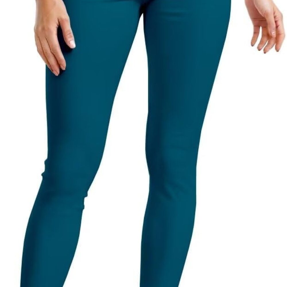 Elegant Teal Women's Skinny Pants - Ultra Stretch, Size Xl Available